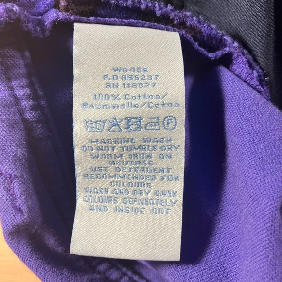 Boden Purple and Brown Velvet Zebra Skirt 10L - Picture 3 of 5